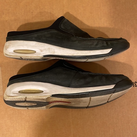 COLE HAAN country Leather slide Black sneaker Women 10 Nike air Bottom Clog - Picture 4 of 11